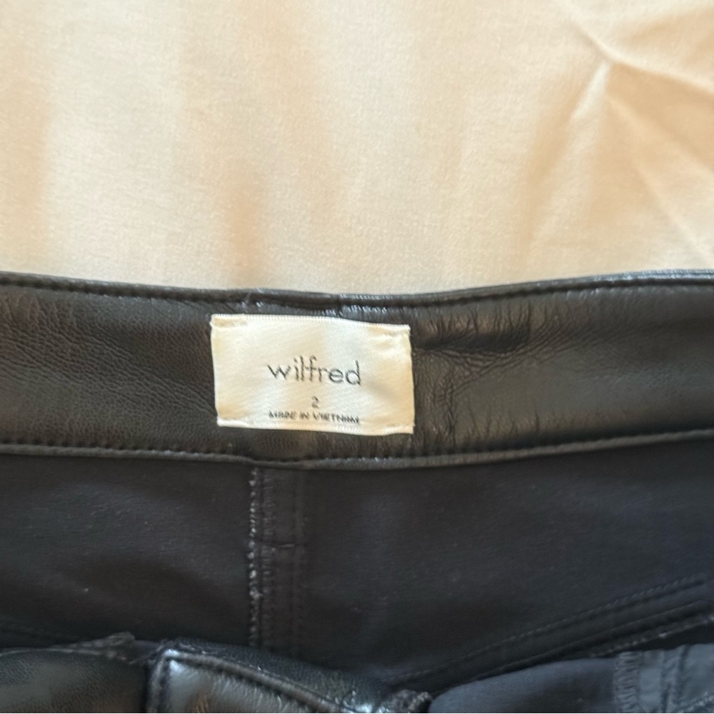 Aritzia Melina Black Leather Pants - Picture 5 of 7